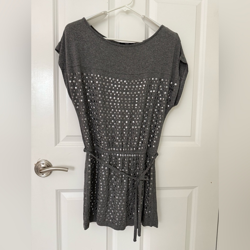 Tart Gray Sequin tunic, size S